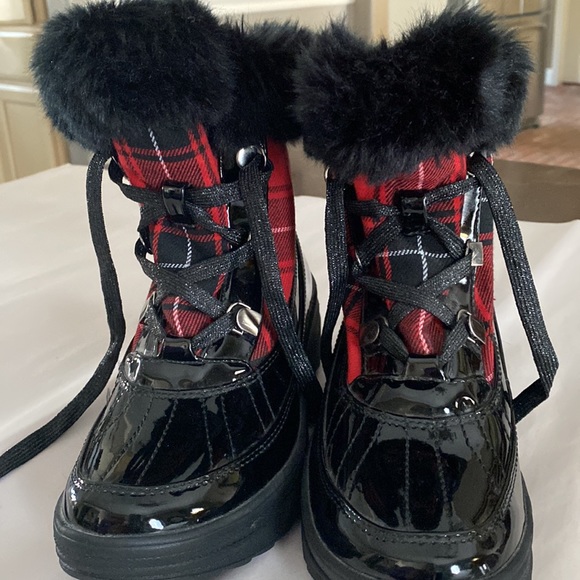 Anne Klein Sport Woman’s Gayla Mid - Calf Snow Boots Size 5.5 M. Lace up - Picture 5 of 7